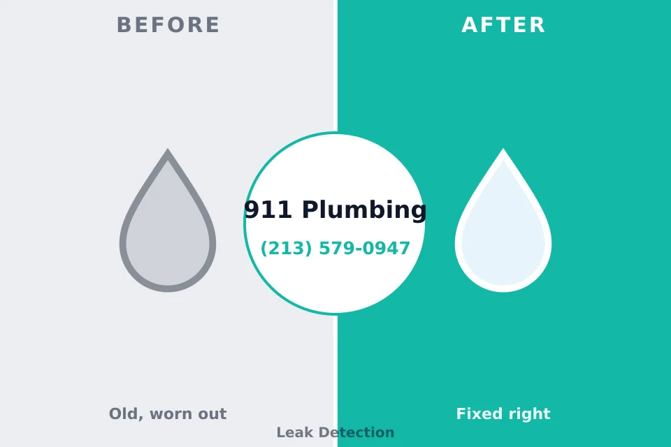 Before and after: plumbing repair Earlston, PA